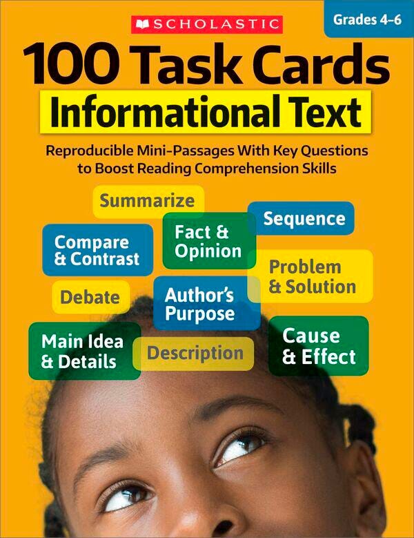 Scholastic 100 Task Cards-Informational Text
